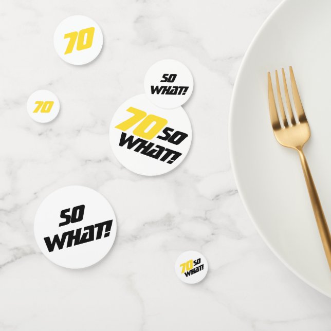 Confettis 70 alors ce que Drôle Cite 70e Anniversaire fête (Groupe)