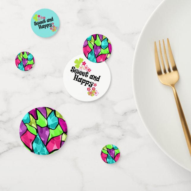 Confettis Abstrait multicolore (Groupe)