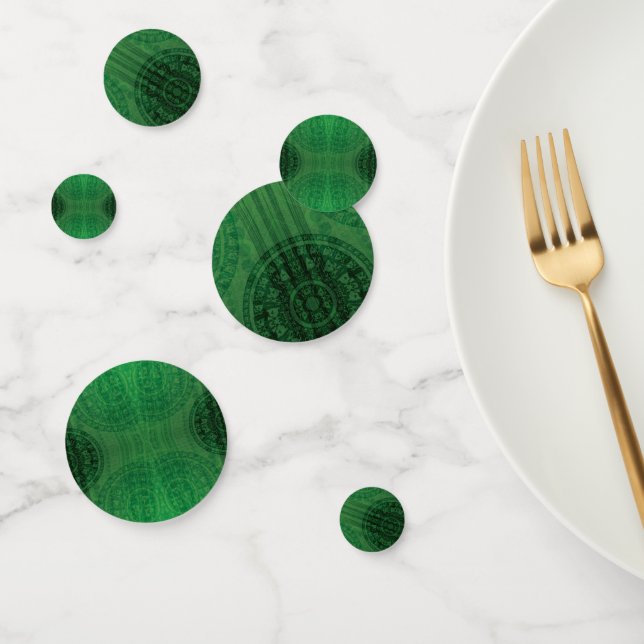 Confettis Acceptation | Médaillons de méditation verte (Groupe)