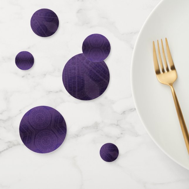 Confettis Acceptation | Médaillons de méditation violette (Groupe)