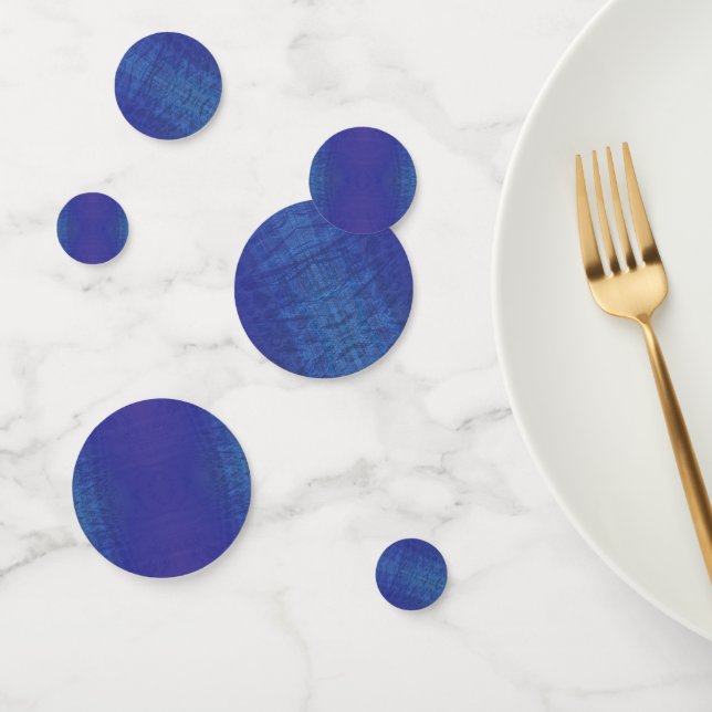 Confettis Acceptation | Motif de Blue Indigo Violet Shibori (Groupe)