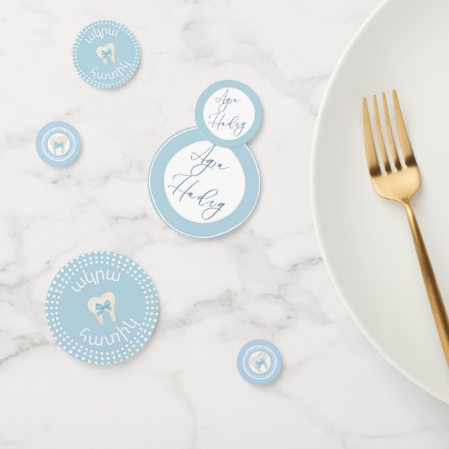 Confettis Agra Hadig-First Tooth Blue (Groupe)