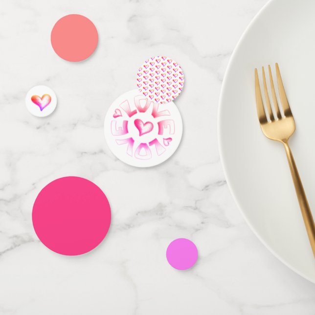 Confettis Amour brillant (Groupe)