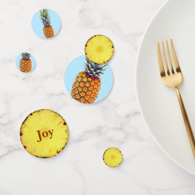 Confettis Ananas tropical frais (Groupe)