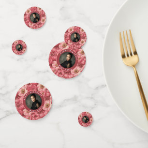 Confettis Anémones roses pour un joyeux anniversaire pour fe