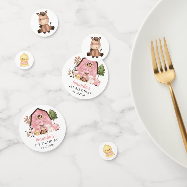 Confettis Animaux de la ferme, Animaux mignons, Grange, Prem (Groupe)