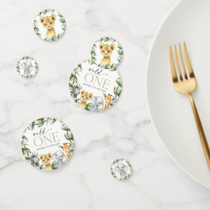 Confettis Animaux de la jungle, Safari, Un sauvage, premier