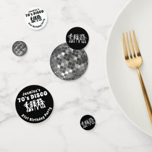 Confettis Anniversaire de la disco des années 70   Boule de 