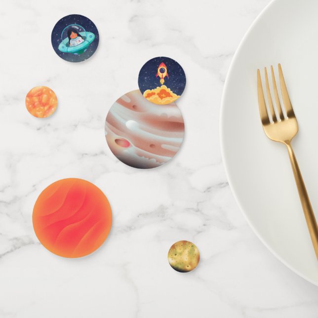 Confettis Anniversaire de l'espace (Groupe)