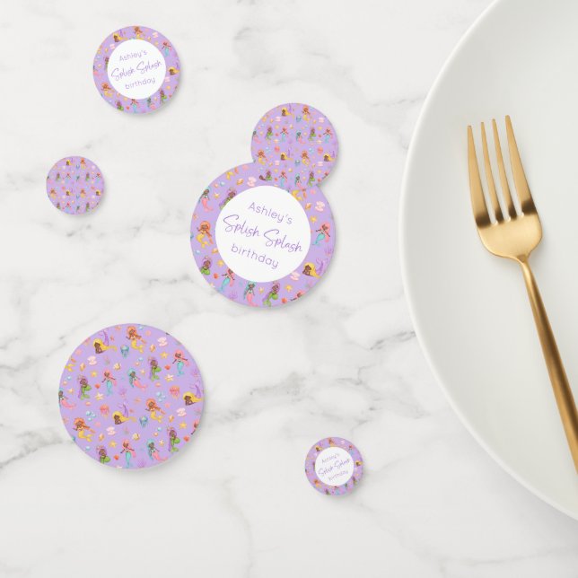 Confettis Anniversaire de Mermaid (Groupe)