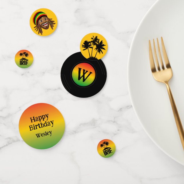 Confettis Anniversaire ou Mariage jamaïcain (Groupe)