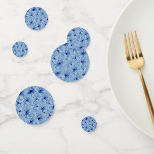 Confettis Aquarelle Bouquet de fleurs sauvages bleues