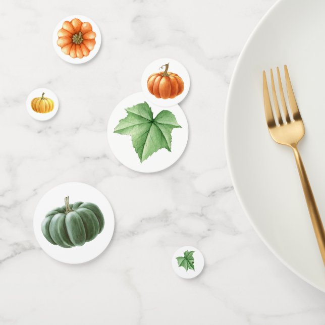 Confettis Aquarelle Séparateur de table d'automne pour l'aut (Groupe)