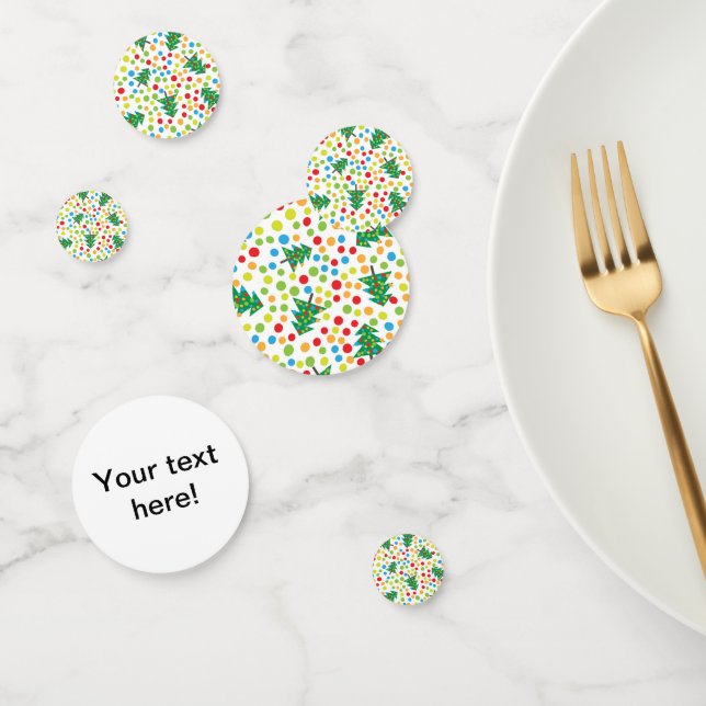 Confettis Arbres de Noël motif (Groupe)