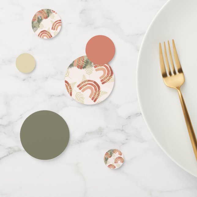 Confettis Arc-en-ciel Boho (Groupe)