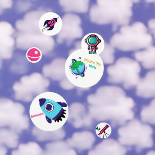 Confettis Astronaute spatial