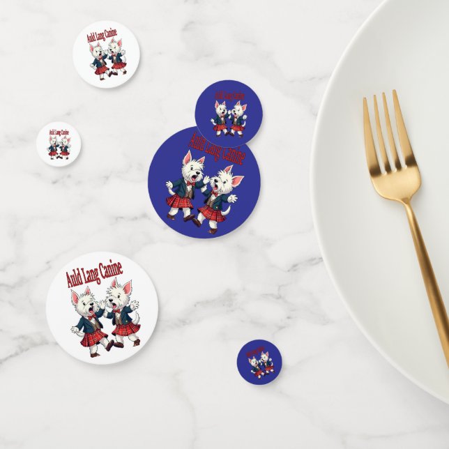 Confettis Auld Lang Canine West Highland Terrier Ceilidh (Groupe)