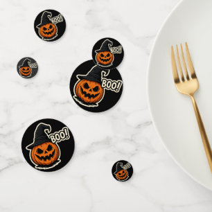 Confettis Autocollant Halloween Drôle et Effrayant