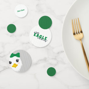 Confettis Baby Girl Eagle Baby Shower en vert