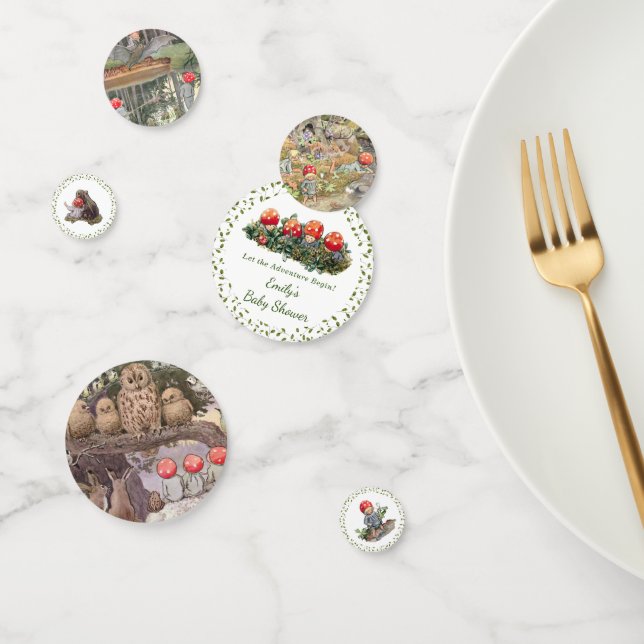 Confettis Baby shower à la grenouille des champignons (Groupe)