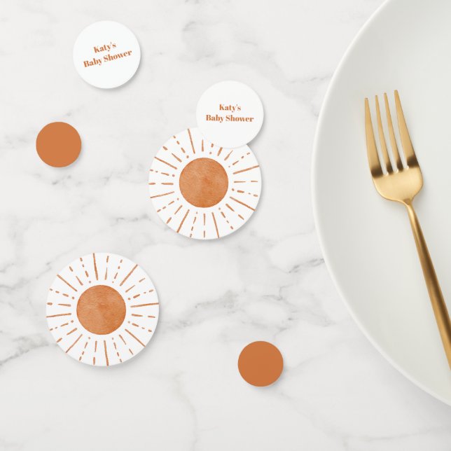 Confettis Baby shower Boho Sun (Groupe)