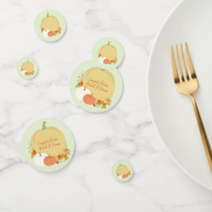 Confettis Baby shower Citrouille d'automne