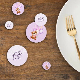 Confettis Baby shower d'attente avant aquarelle