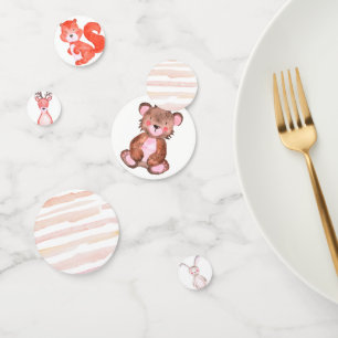 Confettis Baby shower de l'ours de Woodland