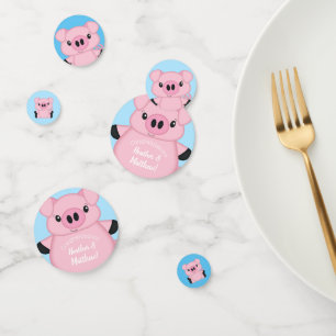 Confettis Baby shower de porc