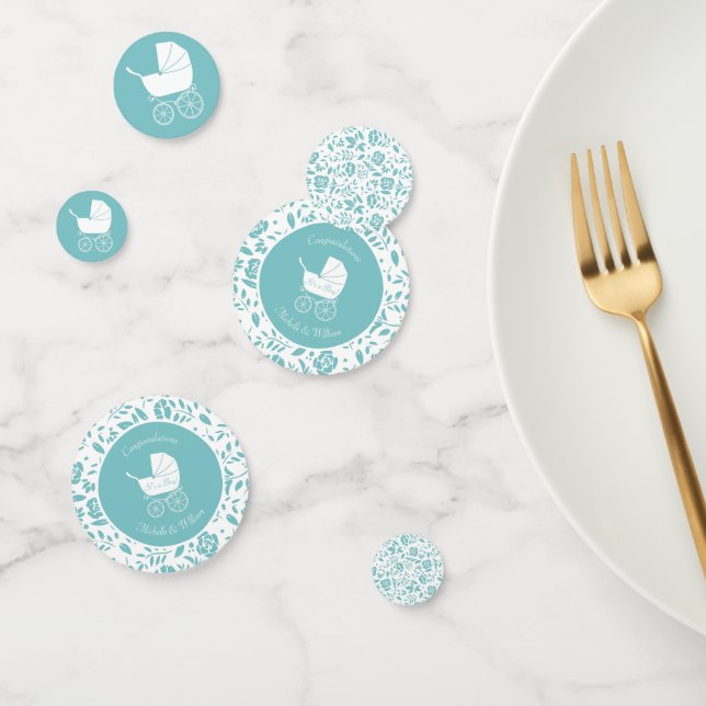 Confettis Baby shower de transport vintage (Groupe)