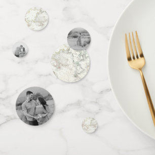 Confettis Baby shower de voyage personnalisé Carte Vintage C