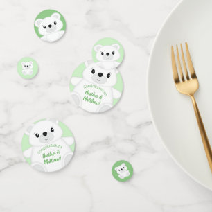 Confettis Baby shower d'ours polaire