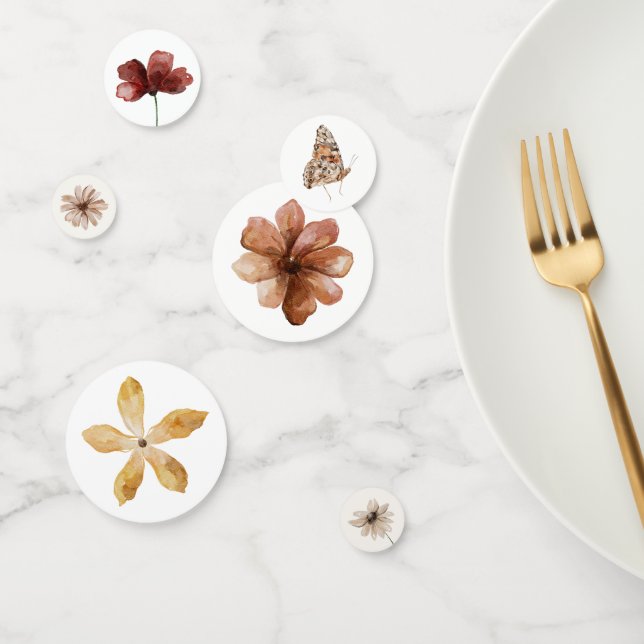 Confettis Baby shower Fleur sauvage Boho Fall (Groupe)