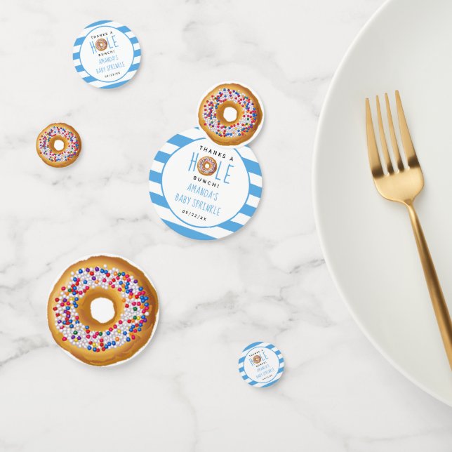 Confettis Baby shower moderne Donut Boys saupoudrer (Groupe)