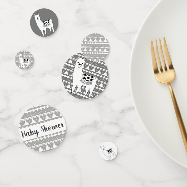 Confettis Baby shower moderne et branché Aztec Llama (Groupe)