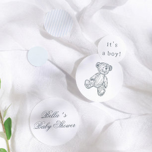 Confettis Baby-shower pour garçon sur le thème d'un ours en 