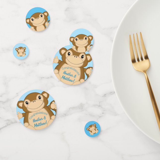 Confettis Baby shower singe bleu (Groupe)