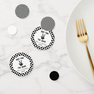 Confettis Bad Two The Bone Skeleton 2e fête d'anniversaire