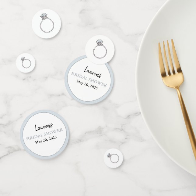 Confettis Bague fiançailles en argent de douche nuptiale per (Groupe)