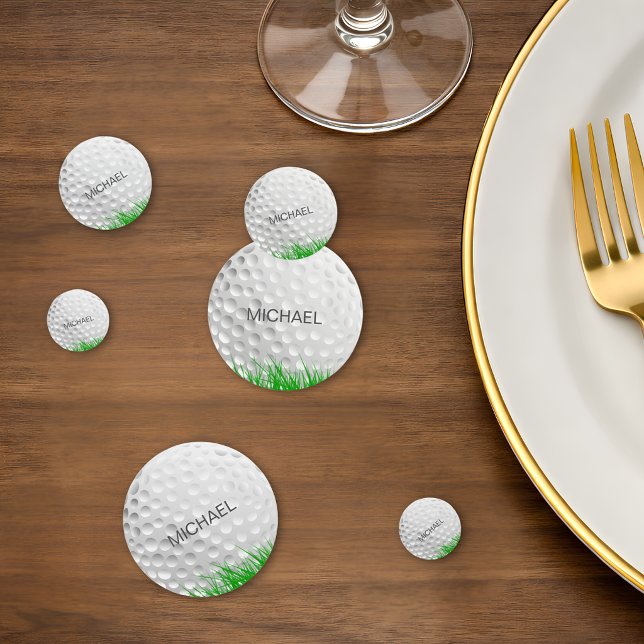 Confettis Balle de golf dans l'herbe (Créateur téléchargé)
