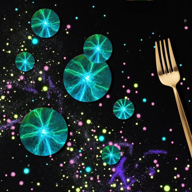 Confettis Balle de plasma (Electricity ball table confetti for fun STEM and science themed events)