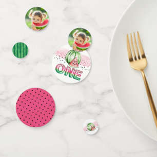 Confettis Balloon Letters Melon photo premier anniversaire