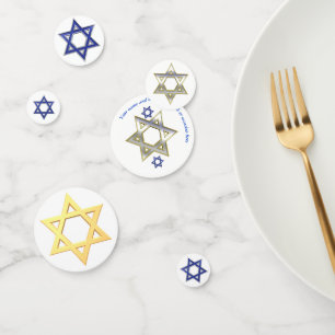 Confettis Barre Mitzvah ou bat mitzvah