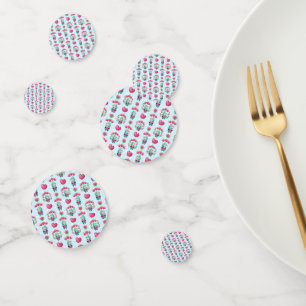 Confettis Beau Floral Mason Jar Hearts Motif
