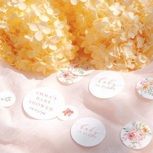 Confettis Bébé en fleurs Fleurs printanières Baby shower pou