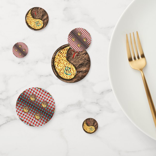 Confettis Bélier et Serpent de Terre (Groupe)