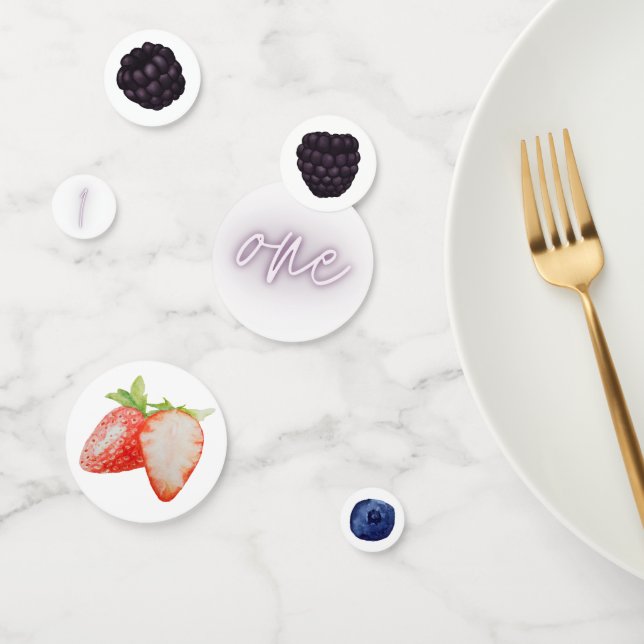 Confettis Berry First | 1er anniversaire | Berry mixte | Par (Groupe)