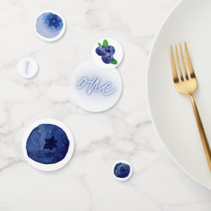 Confettis Berry First 1er anniversaire Blueberry Parti