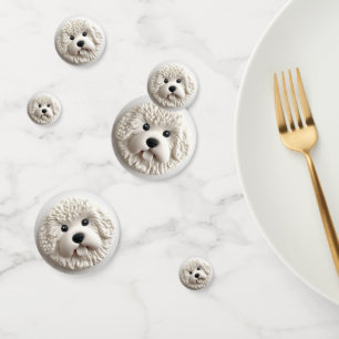 Confettis Bichon Frise Dog 3D inspiré