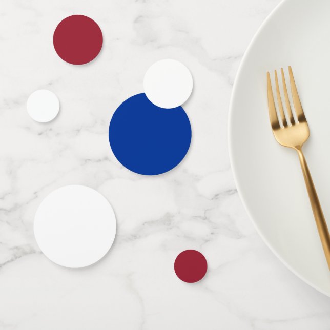 Confettis Blancs rouges et Bleus 4 juillet Amérique Thème (Groupe)